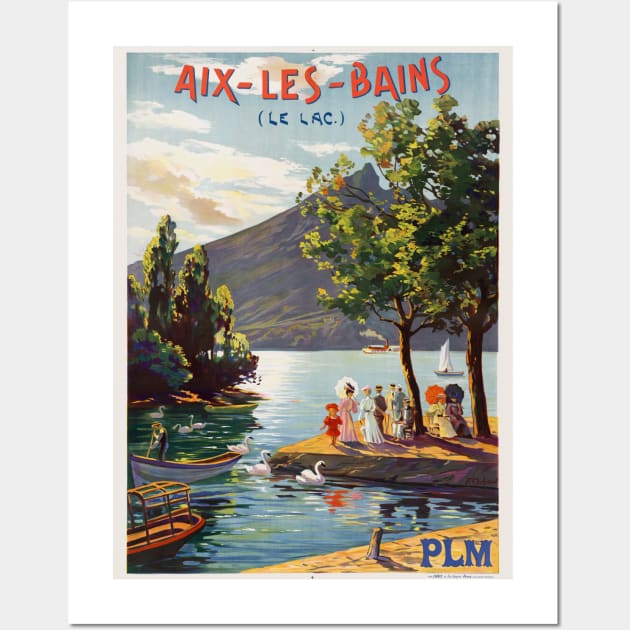 Aix-les-Bains PLM Vintage Poster 1906 Wall Art by vintagetreasure